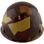 DAX Fiberglass Composite Hard Hat - Cap Style 5050 Desert Camo Natural Tan - Back View