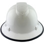 Pyramex Ridgeline Vented White Full Brim Style Hard Hat - 4 Point Suspensions