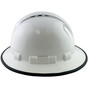 Pyramex Ridgeline Vented White Full Brim Style Hard Hat - 4 Point Suspensions