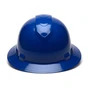 Pyramex Full Brim RIDGELINE Hard Hat Blue 4 Point Suspensions Front View