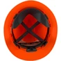 MSA Advance Full Brim Vented Hard hat with 4 point Ratchet Suspension Hi Viz Orange - Suspension View