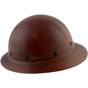 Dynamic Wofljaw Full Brim Fiberglass Hard Hat with 8 Point Ratchet Suspension - Natural Tan - Left View
