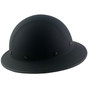 Dynamic Wofljaw Full Brim Fiberglass Hard Hat with 8 Point Ratchet Suspension - Black - with Protective Edge