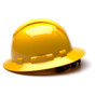 Pyramex Ridgeline Vented Yellow Full Brim Style Hard Hat - 4 Point Suspensions