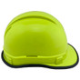 Pyramex Ridgeline Cap Style Hard Hat Hi Viz Lime with edge