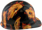 Flaming Aces Design Cap Style Hydro Dipped Hard Hats ~ Right View