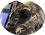 Hydro Dipped Auto Darkening Welding Helmet – Real Zombie White ~ Detail