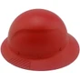 DAX Fiberglass Composite Hard Hat - Full Brim Textured Red ~ Left Side View