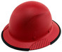 DAX Fiberglass Composite Hard Hat - Full Brim Textured Red with Protective Edge ~ Front View