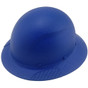 DAX Fiberglass Composite Hard Hat - Full Brim Textured Blue ~ Oblique View
