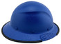 DAX Fiberglass Composite Hard Hat - Full Brim Textured Blue with Edge ~ Right Side View