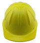 SkullBucket Aluminum Cap Style Hard Hats with Ratchet Suspensions - Yellow
Front View