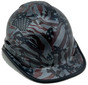 Carbon Fiber and American Flag Design Hydro Dipped Hard Hats Cap Style Design