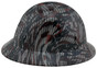 Carbon Fiber and American Flag Design Hydro Dipped Hard Hats Full Brim Style
Right Side View
