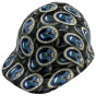 US Air Force Design Cap Style Hydro Dipped Hard Hats Left Side Oblique View