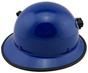 MSA Skullgard Full Brim Hard Hat with FasTrac III Ratchet Suspension - Royal Blue and Light Clip
with Edge Right Side View