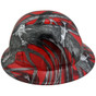 Red Skelly Fish Design Full Brim Hydro Dipped Hard Hats
Left Side View