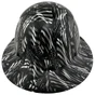 Carbon Fiber Material Hard Hat - Full Brim Hydro Dipped – Covert Flag
Back View