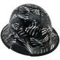 Carbon Fiber Material Hard Hat - Full Brim Hydro Dipped – Covert Flag with Edge
Right Side Oblique View