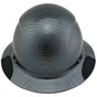 Composite Material Hard Hat - Full Brim Hydro Dipped - Graphite Design
 Front View