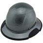 Composite Material Hard Hat - Full Brim Hydro Dipped - Graphite Design
with Edge Left Side Oblique View