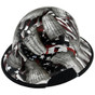 Composite Material Hard Hat - Full Brim Hydro Dipped – Second Amendment Design with Optional Edge Left Side Oblique View