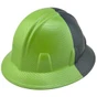 50-50 Lime and Black Carbon Fiber Design Full Brim Hydro Dipped Hard Hats 
Right Side Oblique View