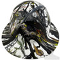 Composite Material Hard Hat - Full Brim Hydro Dipped – American Flag Camo Design 
Back View