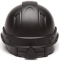 Pyramex Ridgeline Cap Style Hard Hat with Black Graphite Pattern with USA Flags
Back View