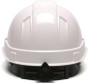 Pyramex Ridgeline Cap Style Hard Hats White - 4 Point Suspensions
 Back View