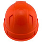 Pyramex Ridgeline Vented Hi-Viz Orange Cap Style Hard Hat
Back View