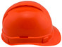 Pyramex Ridgeline Vented Hi-Viz Orange Cap Style Hard Hat - 6 Point Suspensions