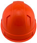 Pyramex Ridgeline Vented Hi-Viz Orange Cap Style Hard Hat - 6 Point Suspensions