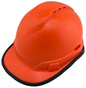 Pyramex Ridgeline Vented Hi-Viz Orange Cap Style Hard Hat - 6 Point Suspensions