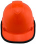 Pyramex Ridgeline Vented Hi-Viz Orange Cap Style Hard Hat - 6 Point Suspensions
