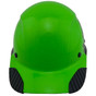 Actual Carbon Fiber Hard Hat - Cap Style Black and Green 
Front View