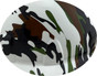 Woodland Camo White Full Brim Hydro Dipped Hard Hats Graphic Detail