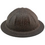 SkullBucket Aluminum Full Brim Hard Hats with Ratchet Suspensions – Brown Stone 
Left Side View