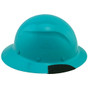 DAX Fiberglass Composite Hard Hat - Full Brim Teal 
Right Side View