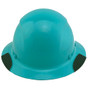 DAX Fiberglass Composite Hard Hat - Full Brim Teal 
Front View