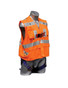 Ell River 3 D-Ring Harness Universal Size with Orange Outside Vest - Front View