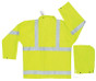 MCR Luminator 38 mm, PVC 3 Piece Class III Rainsuit Yellow with Silver Stripes- Size 4XL