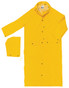 Riding Coat Yellow 60 inch length Rain Coat, 35 Mil - Size Large