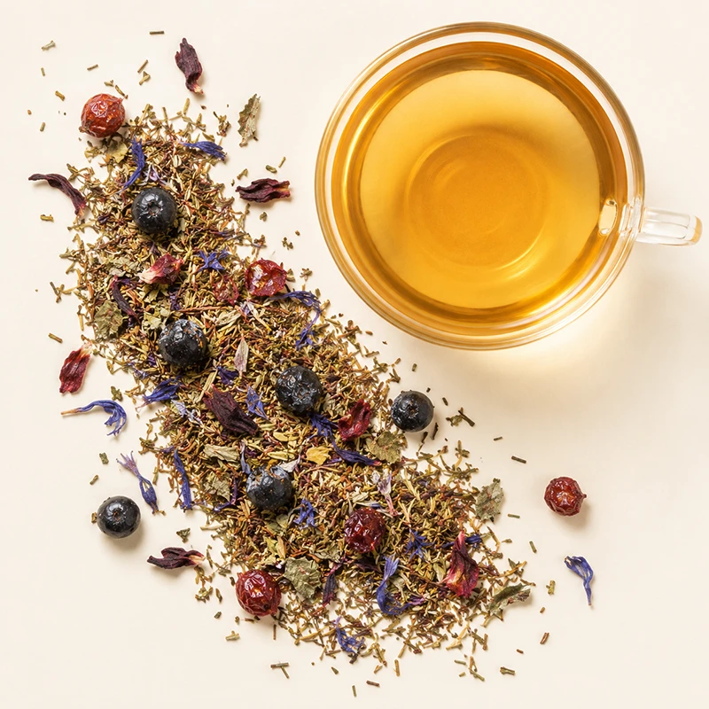 Green Rooibos Blueberry loose-leaf tea