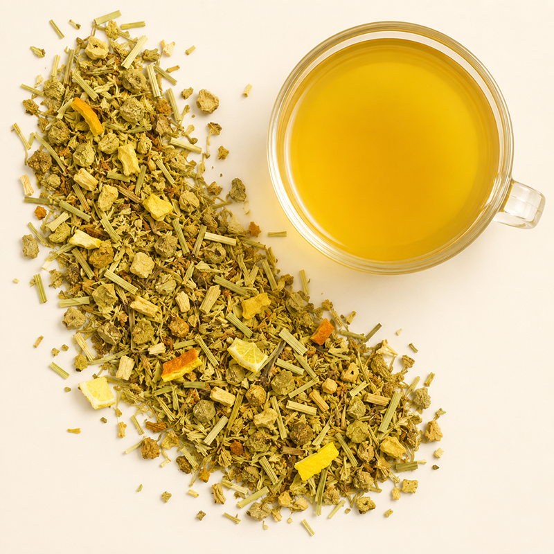 Green Turmeric Ginger Spice Organic loose-leaf tea