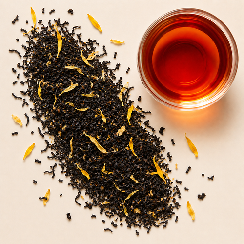 Mango Black Loose Leaf Tea
Our bestselling Mango black tea blend combines the citrusy quality of fine Ceylon black tea with the flavor of perfectly ripened mangoes. Juicy texture, creamy-dry finish with great floral aromatics and candy sweetness.