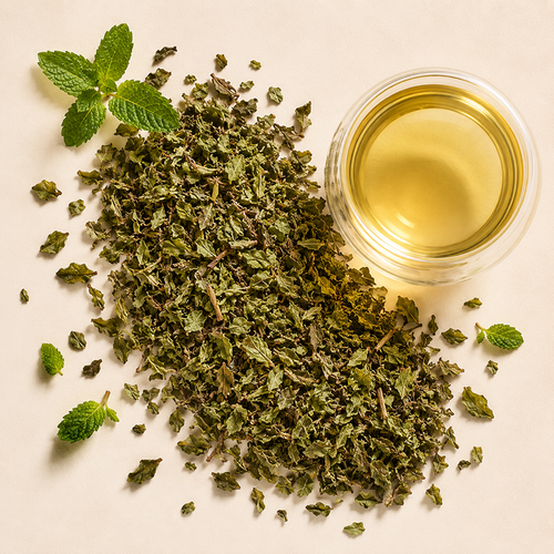 Peppermint Herbal Wellness
A native of the Mediterranean, peppermint leaves were often used to crown luminaries in ancient Greece and Rome. It continues to be revered for its cooling, crisp aroma, deeply refreshing flavor and smooth finish. If you have yet to try gourmet peppermint tea, made from just pure peppermint (no added oils or sweeteners), you'll be pleasantly surprised by its superior flavor.