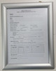 Sign FIRE SAFETY PLAN FRAME - SILVER