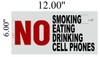 NO SMOKING EATING DRINKING CELL PHONES  AGE