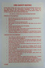 DOOR FIRE SAFETY NOTICE - NON FIREPROOF BUILDING (Sticker 8.5x5.5)-El blanco Line (ref012023)